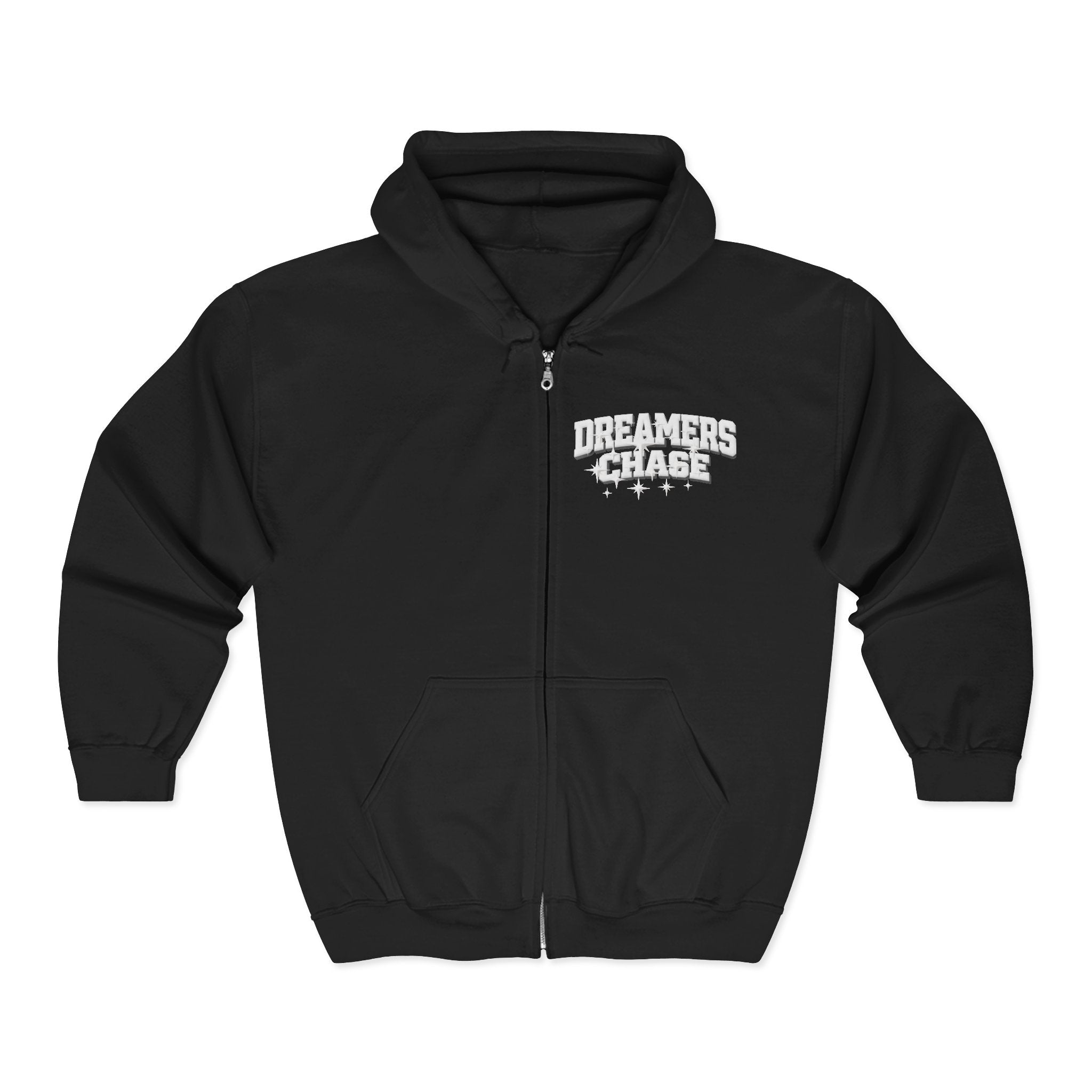 Dreamers Chase Black LTD Ed Zip Hoodie Unisex