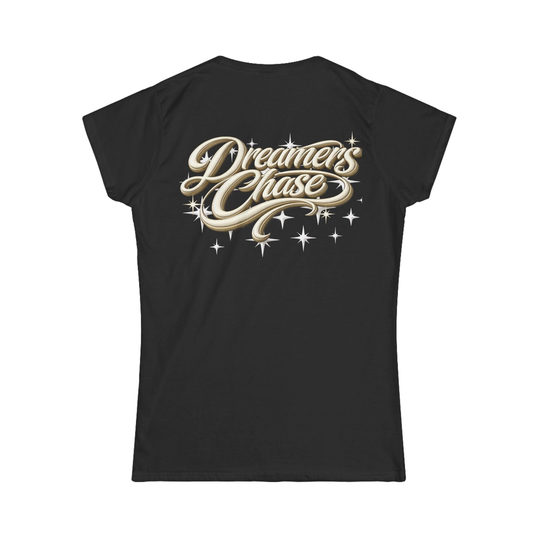 Dreamers Chase Luxury Black T-Shirt Women