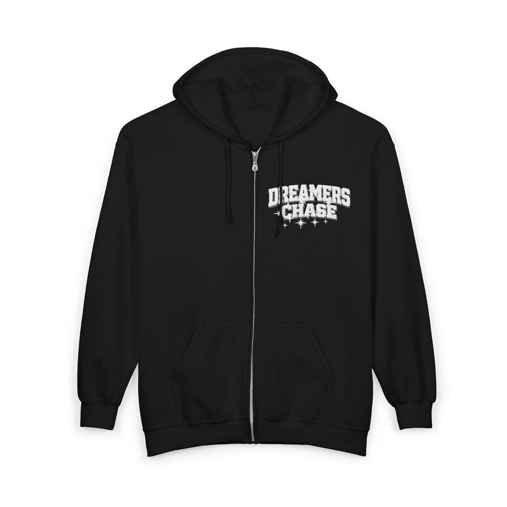 Dreamers Chase Black LTD Ed Zip Hoodie Unisex